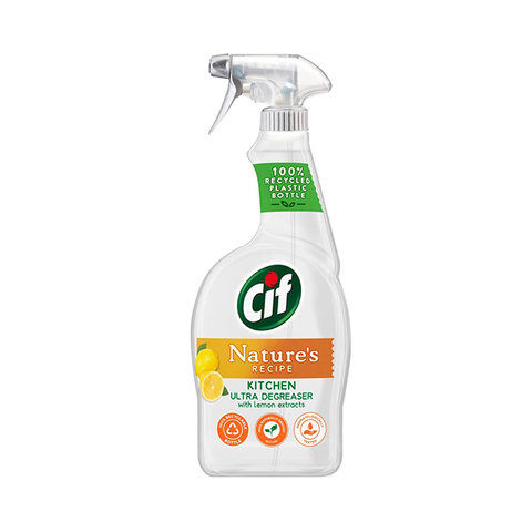 Cif Nature's Recipe Kitchen Ultra Degreaser Lemon Extract Spray 750ml in UK