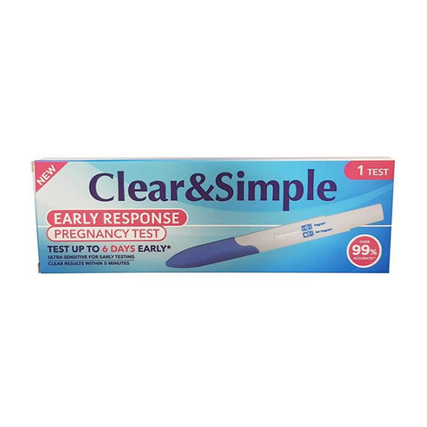 Clear & Simple Early Response Pregnancy Test in UK
