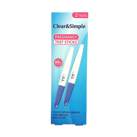 Clear & Simple Pregnancy Test Sticks 2PK