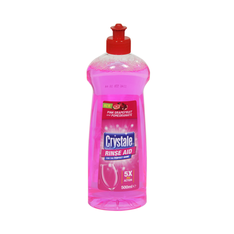 Crystale Rinse Aid Pink Grapefruit & Pomegranate Dishwasher 500ml in UK