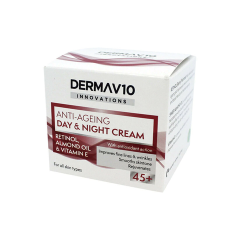 DermaV10 Anti-Ageing Day & Night Cream with Retinol 50ml in UK