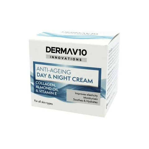 Dermav10 Anti-ageing Day & Night Cream Collagen All Skin Types 50ml in UK