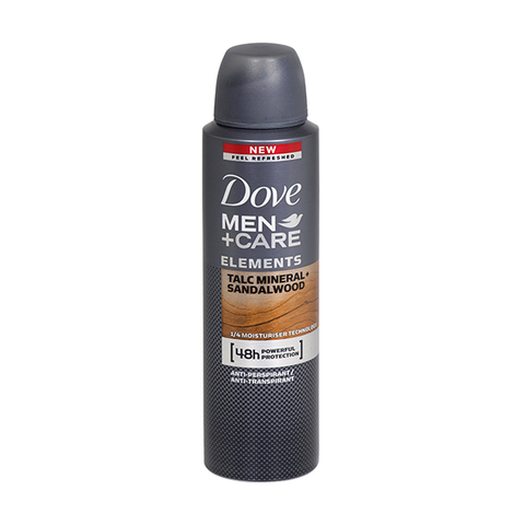 Dove Men+Care Talc Mineral+Sandalwood Anti-Perspirant Spray 150ml in UK