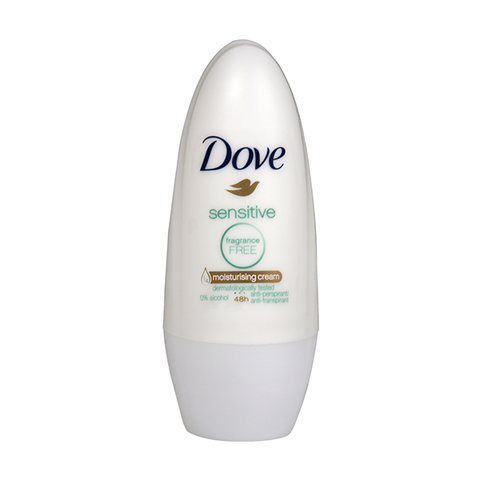 Dove Sensitive Fragrance Free Roll On Deodorant 50ml in UK