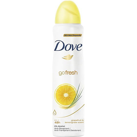 Dove Go Fresh Grapefruit & Lemongrass Antiperspirant Spray 150ml in UK