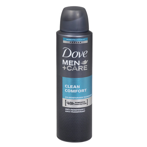 Dove Men+ Care Clean Comfort Anti-Perspirant Spray 150ml