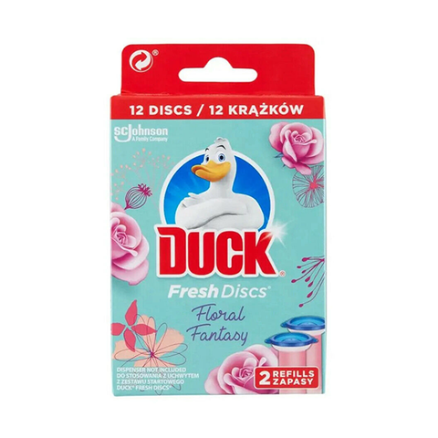 Duck Toilet Fresh Discs Duo Refills Floral Fantasy 72ml in UK