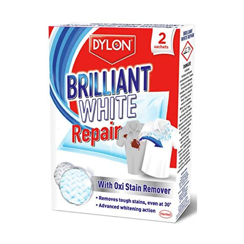 Dylon Brilliant White Fabric Repair With Oxi Stain Remover 2 Sachets in UK