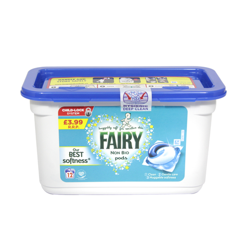 Fairy Non-Bio Pods 12 Wash in UK