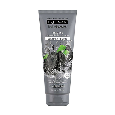 Freeman Feeling Beautiful Polishing Charcoal & Black Sugar Mask & Scrub 175ml in UK