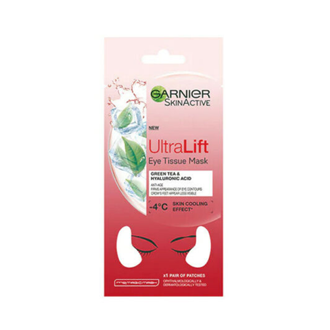 Garnier Ultralift Anti-Age Green Tea & Hyaluronic Acid Eye Tissue Sheet Mask 6g in UK