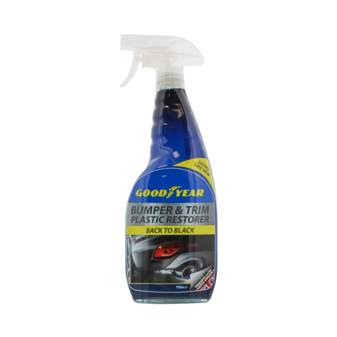 Goodyear Car Care Bumper & Trim Plastic Restorer Black Spray 750ml in UK