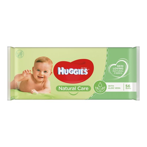 Huggies Natural Care Baby Wipes With Aloe Vera 56's in UK