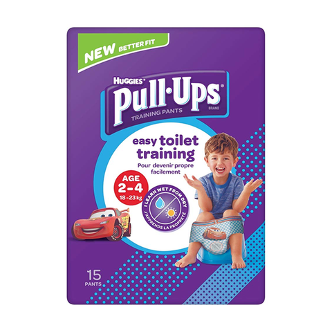 Huggies Pull Ups Easy Toilet Training 15 Pants - Boys Age 2-4 Years in UK