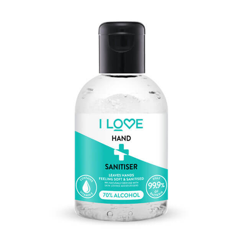 I Love Hand Sanitiser 100ml - 70% Alcohol