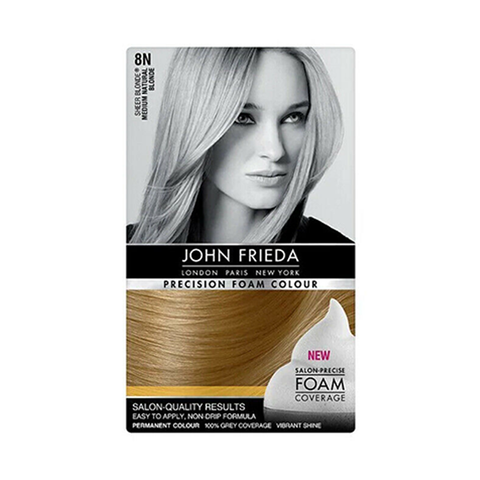 John Frieda Precision Foam Colour 8N Medium Natural Blonde in UK