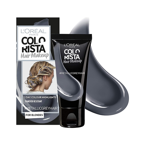 L'Oreal Colorista Hair Makeup Metallic Grey Blonde Temporary Hair Colour in UK