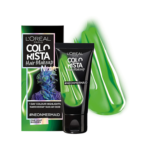 L'Oreal Colorista Hair Makeup Neon Mermaid Hair Light Blonde Temporary Hair Colour in UK