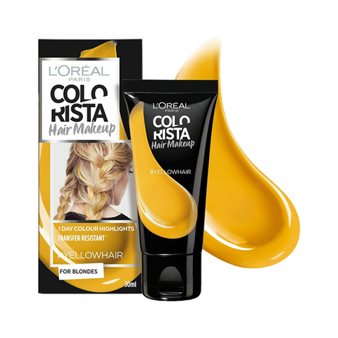 L'Oreal Colorista Hair Makeup Yellow Hair Blonde Temporary Hair Colour in UK