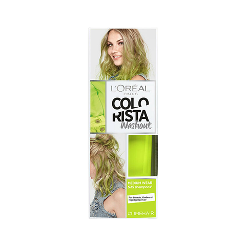 L'Oreal Colorista Washout Lime Semi-Permanent Hair Dye in UK