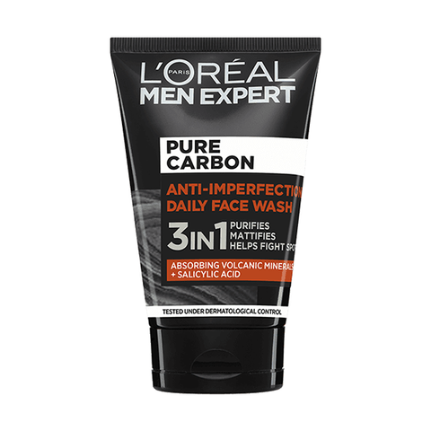 L'Oreal Men Expert Pure Carbon 3 In 1 Daily Face Wash 100ml in UK