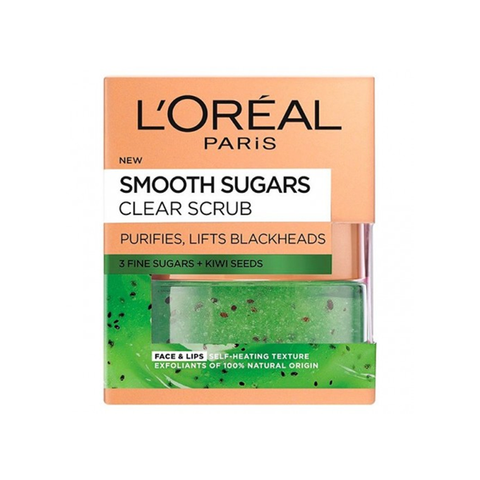 L'Oreal Paris Smooth Sugar Clear Scrub 50ml in UK
