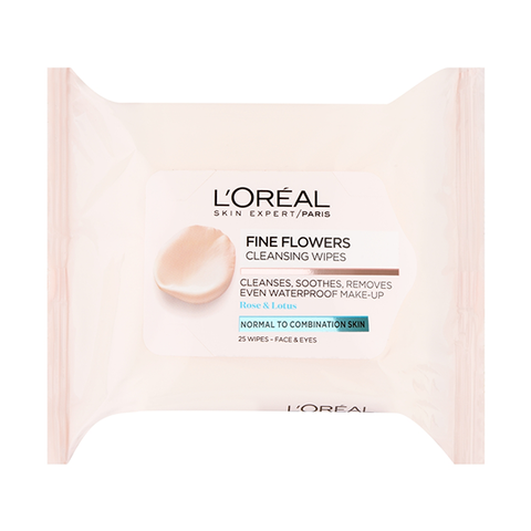 L'Oreal Paris Fine Flowers Cleansing Wipes Normal To Combination Skin in UK