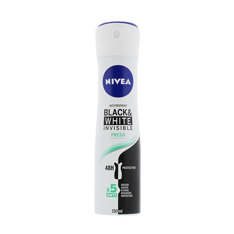 Nivea Black & White Fresh Anti-Perspirant Deodorant Spray 150ml in UK
