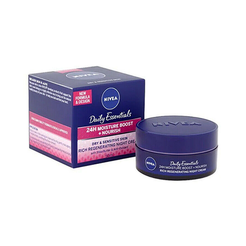 Nivea Face Night Cream For Dry & Sensitive Skin 50ml in UK