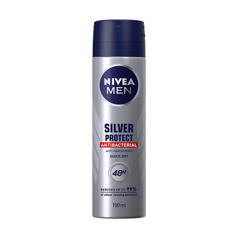 Nivea Men Silver Protect Anti-Perspirant Antibacterial Deodorant 150ml in UK