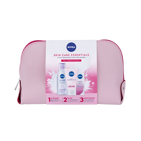 Nivea Skin Care Essentials With Toiletry Bag Gift Set in UK