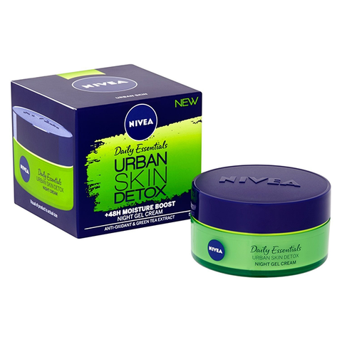 Nivea Urban Skin Detox +48H Moisture Boost Night Gel Cream 50ml in UK