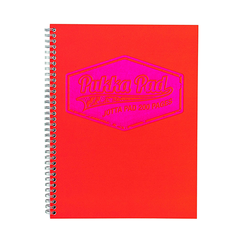 Pukka Pad Jotta A5 Note Book Neon Orange in UK