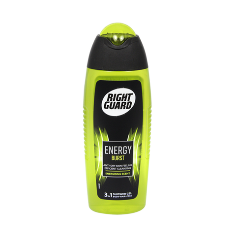 Right Guard Energy Burst 3 in 1 Shower Gel 250ml in UK