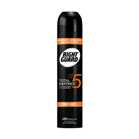 Right Guard Total Defence 5 Sport 48H Anti-Perspirant Deodorant 250ml in UK
