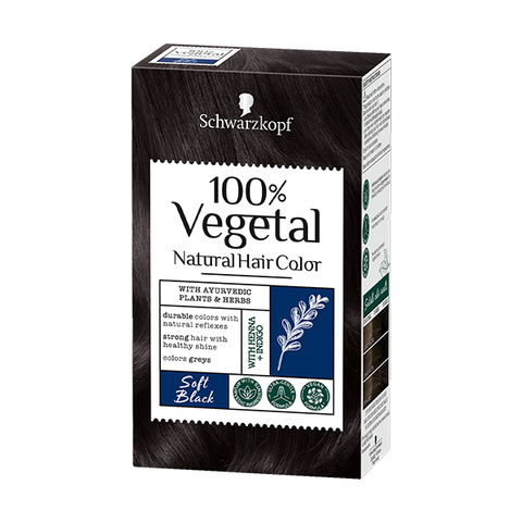 Schwarzkopf 100% Vegetal Hair Colour Soft Black in UK