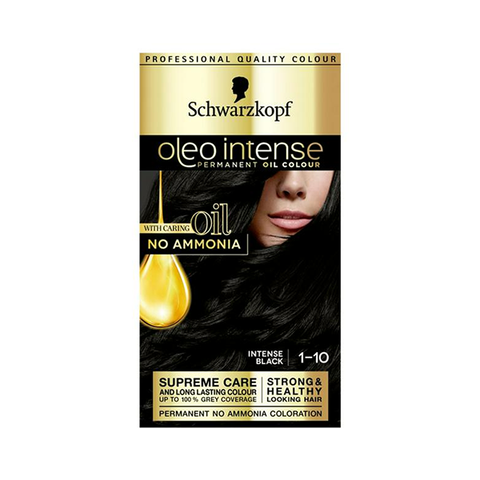 Schwarzkopf Oleo Intense Permanent Hair Dye 1-10 Intense Black in UK