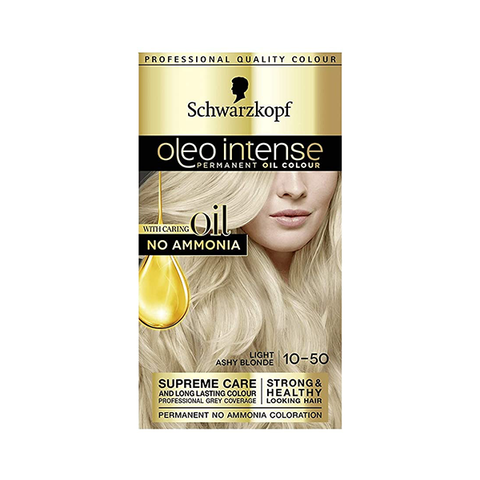 Schwarzkopf Oleo Intense Permanent Hair Dye 10-50 Light Ashy Blonde in UK