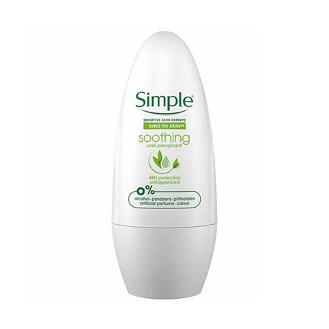Simple Soothing Anti-Perspirant Roll-On Deodorant 50ml in UK