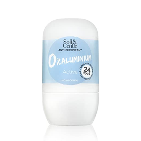Soft & Gentle Aluminium Free Anti-Perspirant Active Roll On 50ml in UK