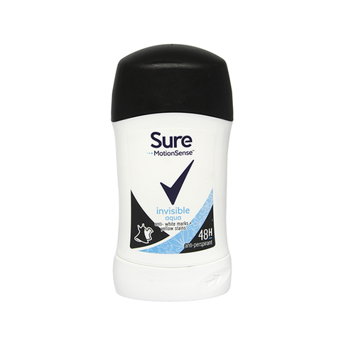 Sure Invisible Aqua Deodorant Stick 40ml in UK