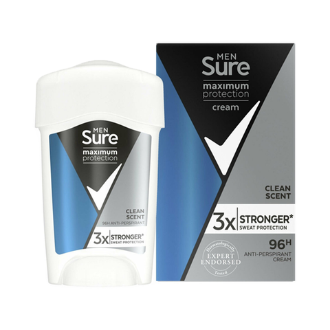 Sure Men Clean Scent Maximum Protection Anti-Perspirant Deodorant 45ml in UK