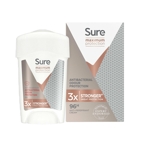 Sure Women Maximum Protection Antibacterial Anti-Perspirant Cream 45ml in UK