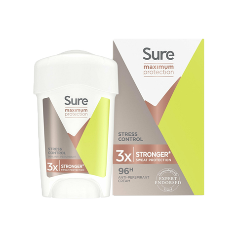 Sure Women Maximum Protection Stress Control Anti-Perspirant Cream 45ml in UK