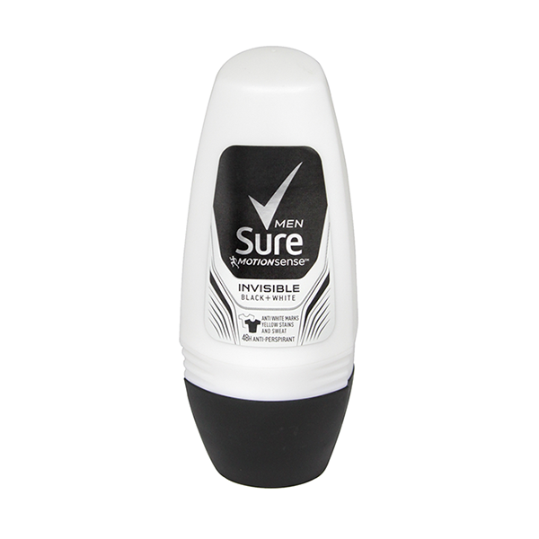 Sure Men Invisible Black & White Roll On Deodorant 50ml in UK