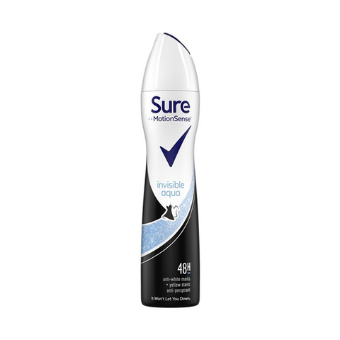 Sure Women Invisible Aqua Anti-Perspirant Deodorant 250ml in UK