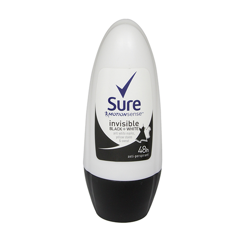 Sure Women Invisible Black & White Roll-On Deodorant 50ml in UK