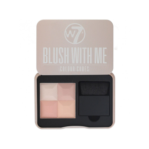 W7 Blush with Me Color Cubes Blusher Palette - Getting Hitched