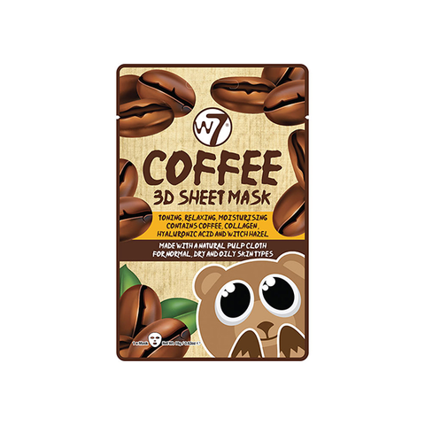 W7 Coffee 3D Sheet Mask Face Mask