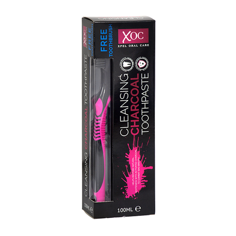 XOC Cleansing Charcoal Toothpaste 100ml + Toothbrush in UK